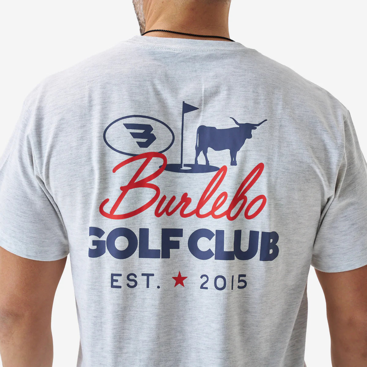 Burlebo Adult Short Sleeve Tee - BURLEBO GOLF CLUB - HEATHER ASH GREY