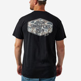 BURLEBO SHORT SLEEVE TEE - IRON SHARPENS IRON - BLACK