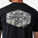 BURLEBO SHORT SLEEVE TEE - IRON SHARPENS IRON - BLACK