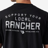BURLEBO SHORT SLEEVE TEE - LOCAL RANCHER - BLACK