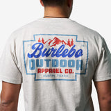 Burlebo Adult Short Sleeve Tee - MOUNTAIN RANGE - HEATHER ASH GREY