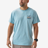 Burlebo Adult Short Sleeve Tee - Tackle Shop - Sky Blue