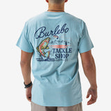 Burlebo Adult Short Sleeve Tee - Tackle Shop - Sky Blue
