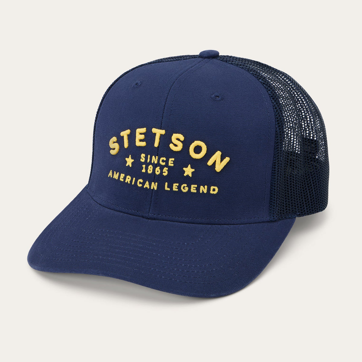 STETSON AMERICAN LEGEND TRUCKER CAP - NAVY