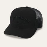 STETSON AMERICAN LEGEND TRUCKER CAP - BLACK