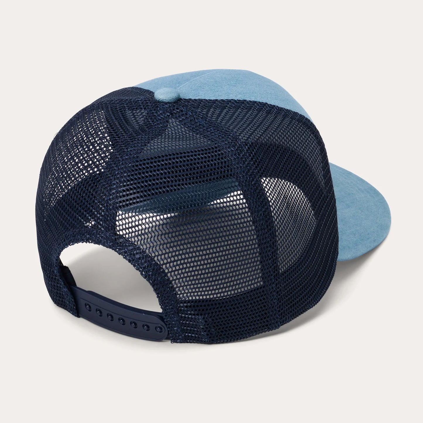 STETSON WASHED DENIM 1865 PATCH TRUCKER CAP
