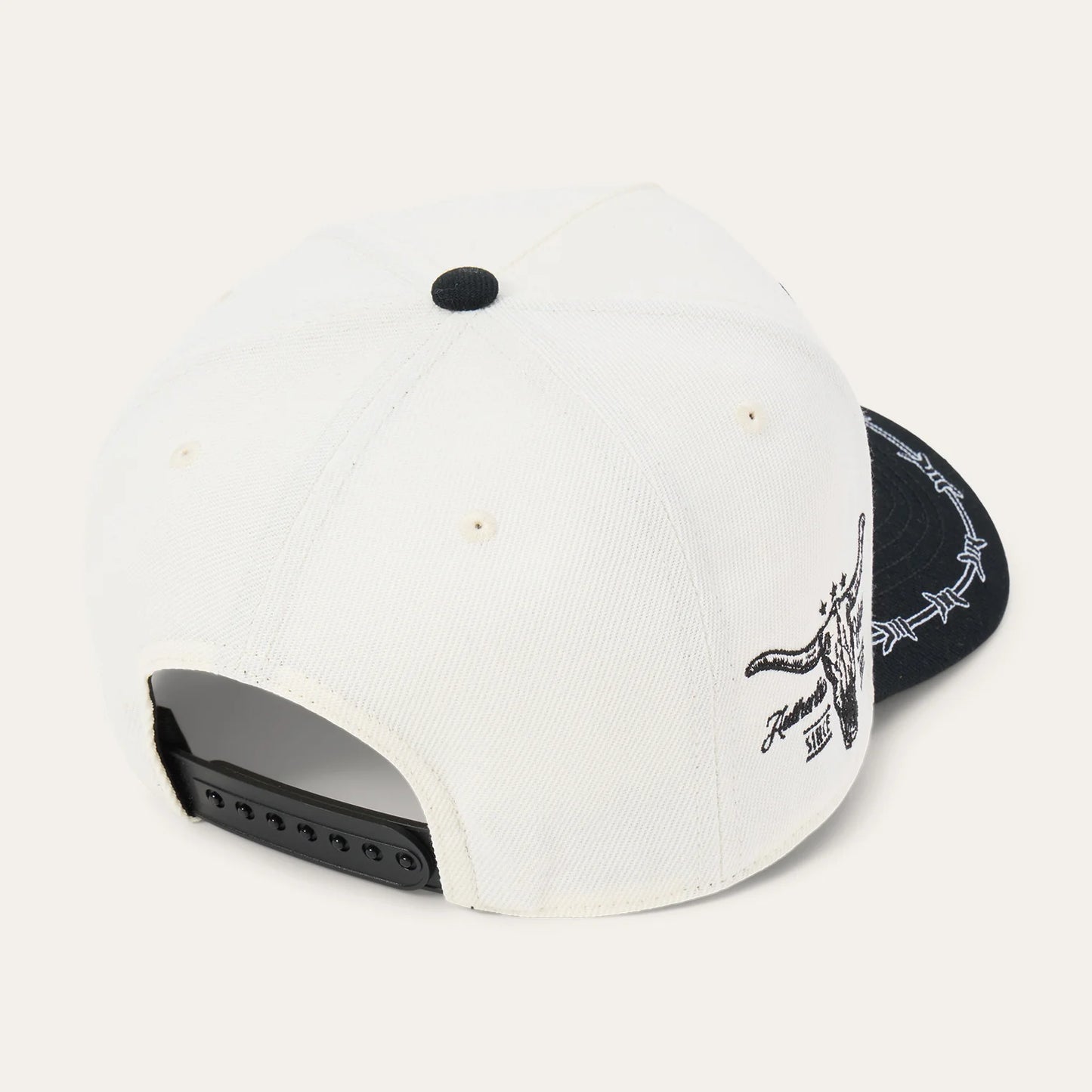 STETSON LANDSCAPE TRUCKER HAT- Off White / Black