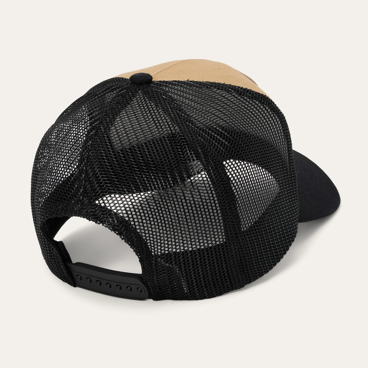 STETSON LONGHORN TAN/BLACK PATCH TRUCKER HAT