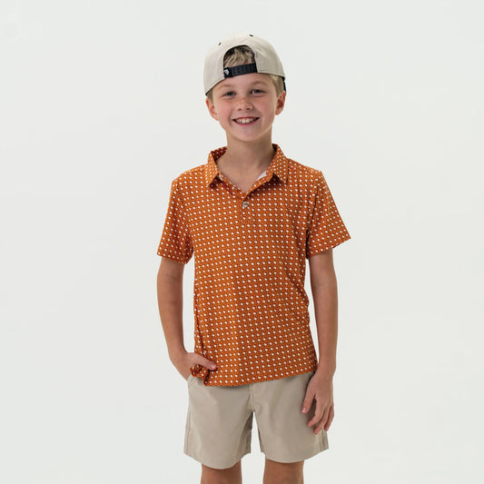 Burlebo Youth Polo - Texas - Orange & White