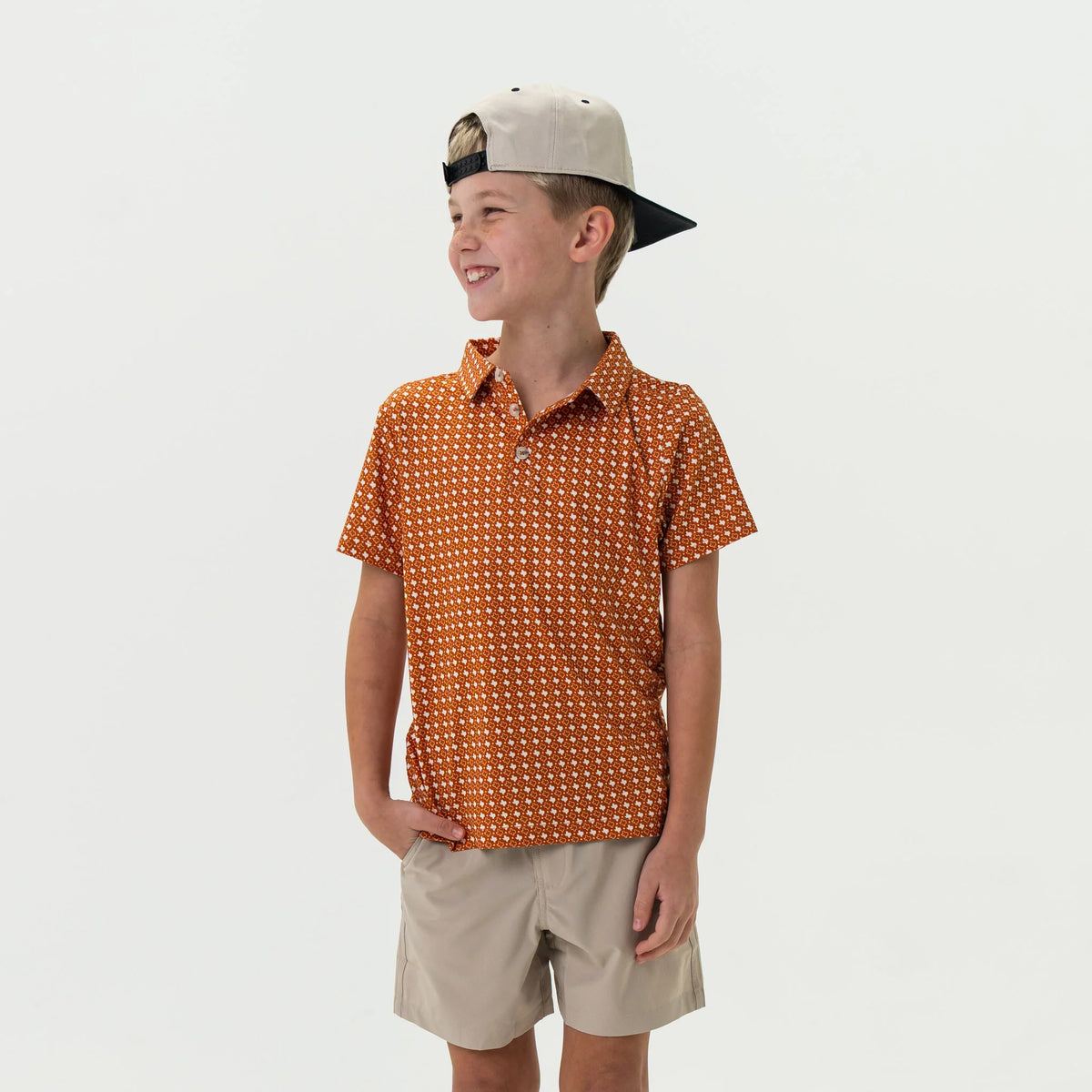 Burlebo Youth Polo - Texas - Orange & White