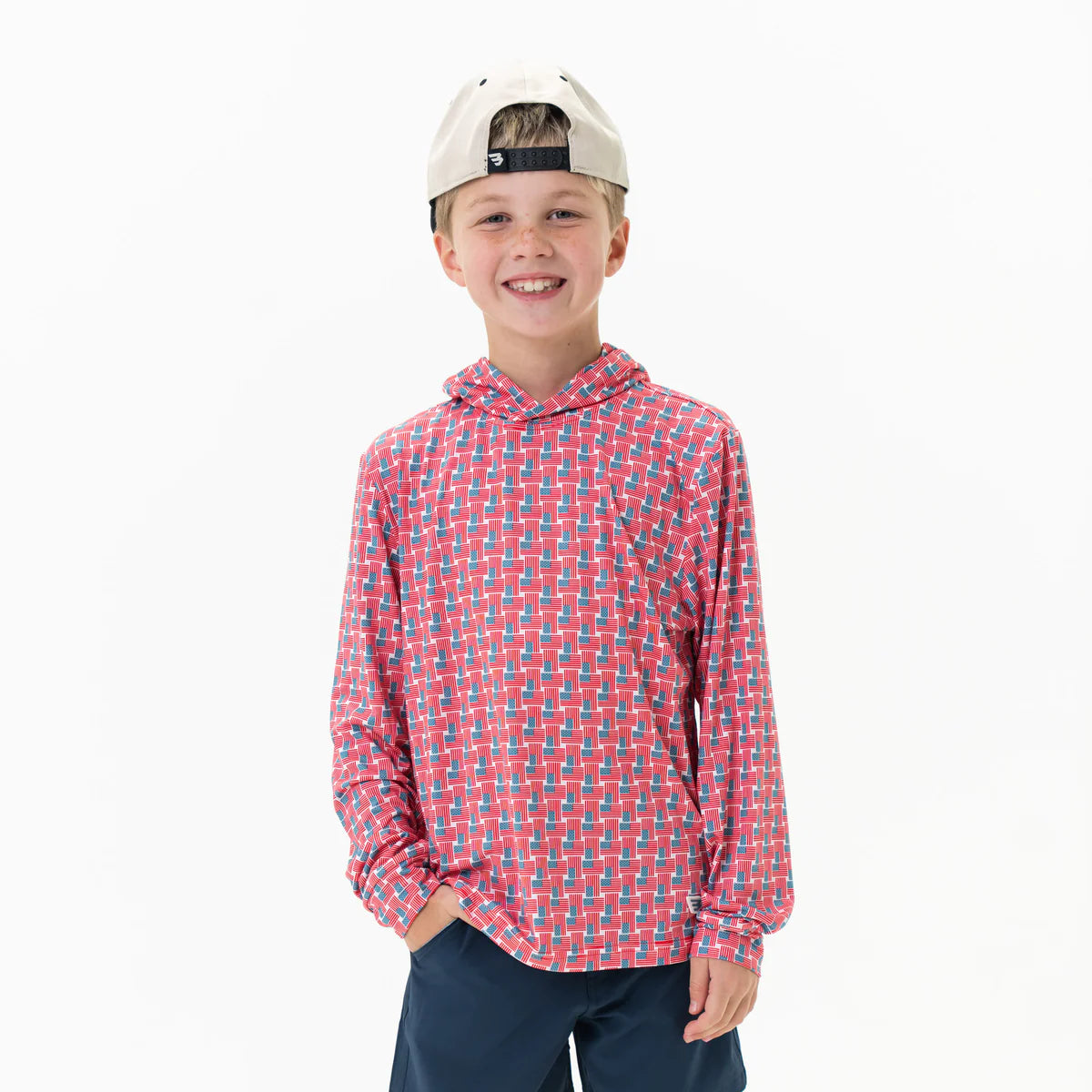 Burlebo Youth Performance Hoodie - American Flag
