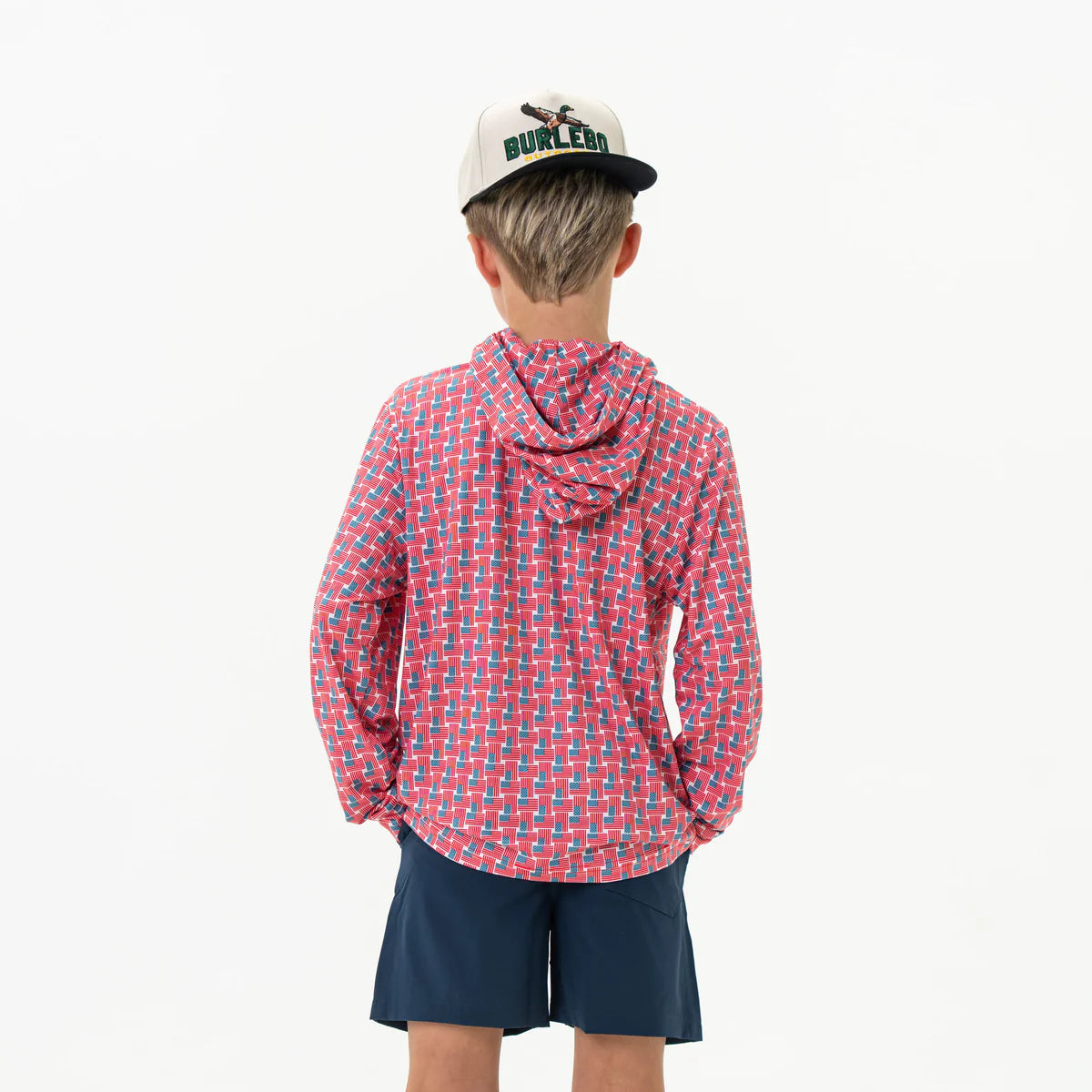 Burlebo Youth Performance Hoodie - American Flag