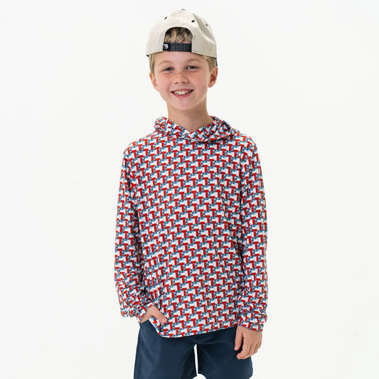Burlebo Youth Performance Hoodie - Texas Flag