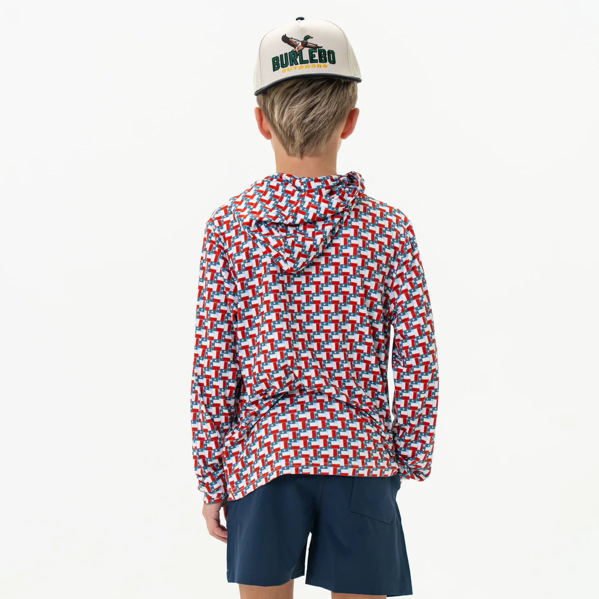 Burlebo Youth Performance Hoodie - Texas Flag