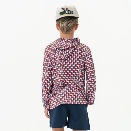 Burlebo Youth Performance Hoodie - Texas Flag
