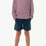 Burlebo Youth Everyday Short - Deep Water Navy - Mayan Pocket