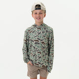 Burlebo Youth Performance Hoodie - Retro Duck Camo