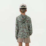Burlebo Youth Performance Hoodie - Retro Duck Camo