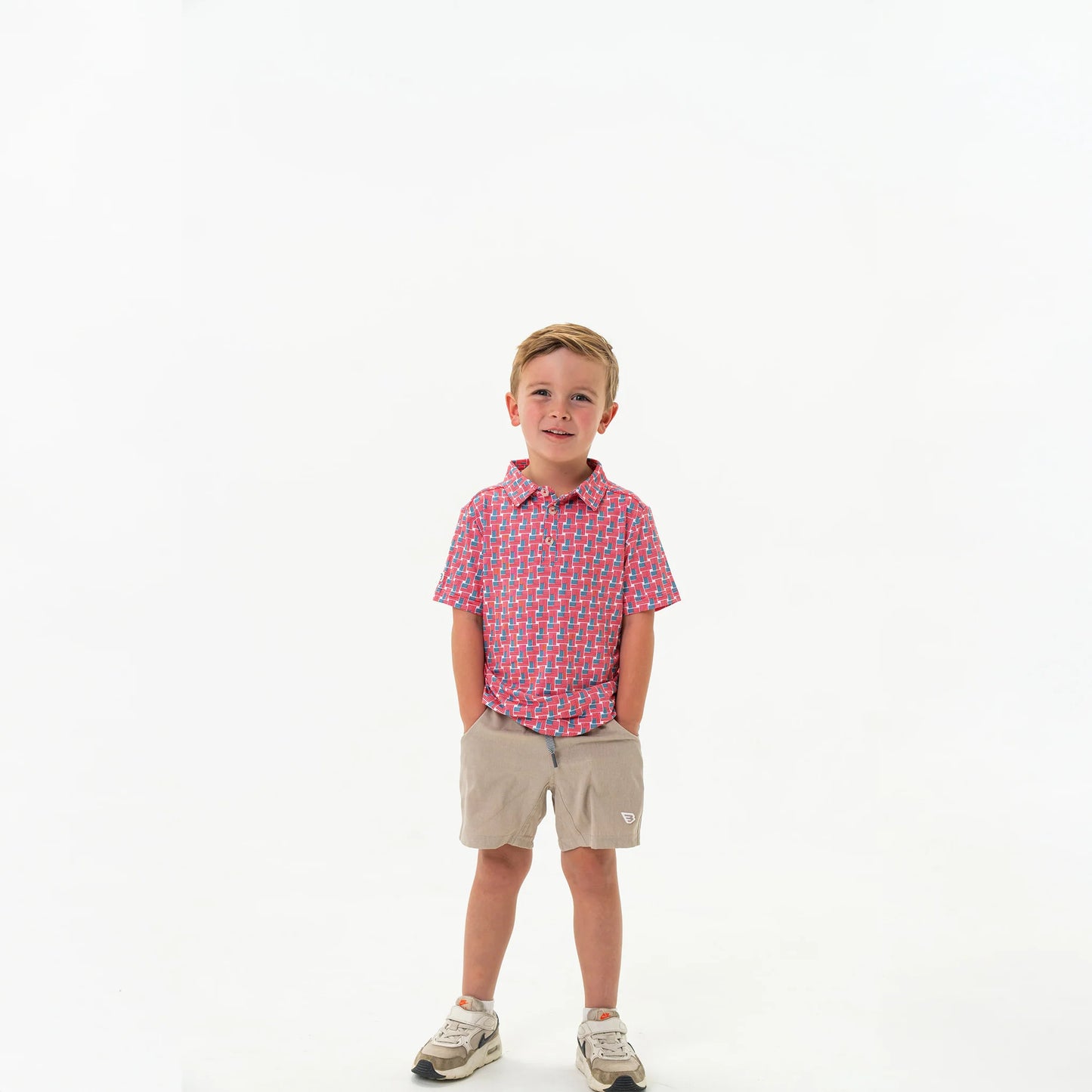 Burlebo Youth Polo - American Flag Print