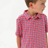 Burlebo Youth Polo - American Flag Print