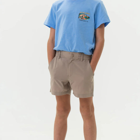Burlebo Youth Everyday Short - Cobblestone Khaki - Duck Hunt Pocket