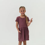 Burlebo Youth Moxie Dress - Texas Maroon & Grey