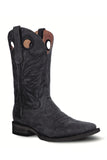 CIRCLE G BY CORRAL BOOTS MENS BLACK EMBROIDERY WITH POLE HOLES SQUARE TOE - L6079