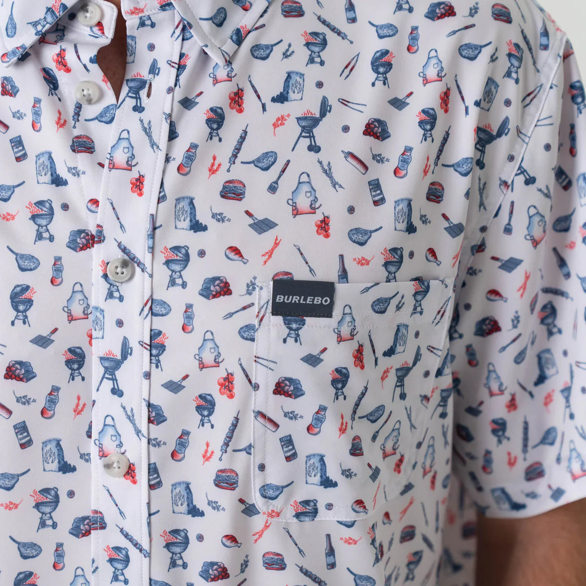 Burlebo Performance Button Up - Grillmaster