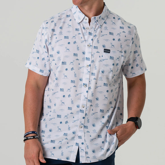 Burlebo Performance Button Up - America the Great
