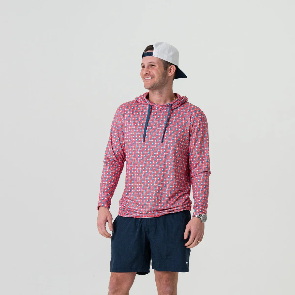 Burlebo Performance Hoodie - American Flag Print