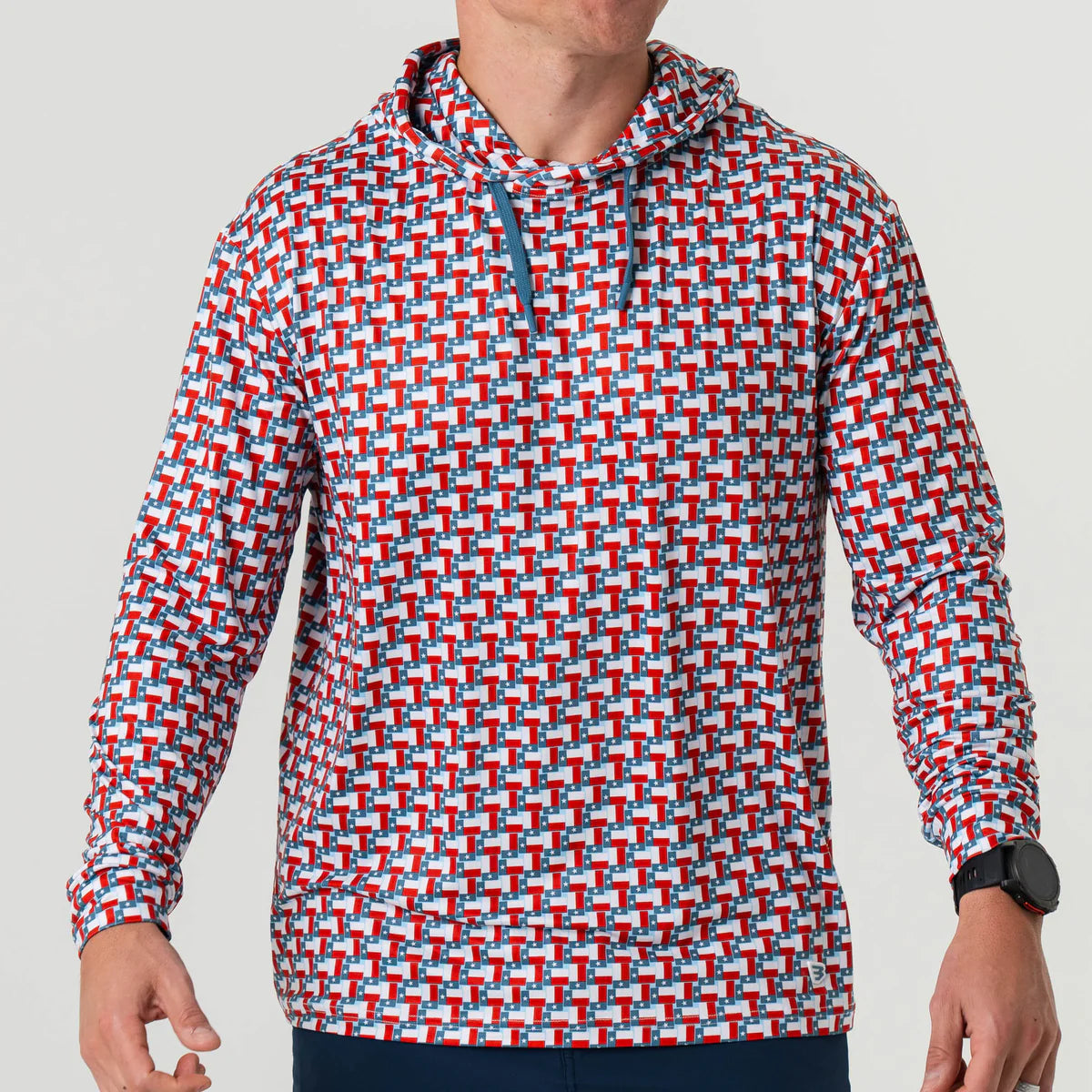 Burlebo Performance Hoodie - Texas Flag