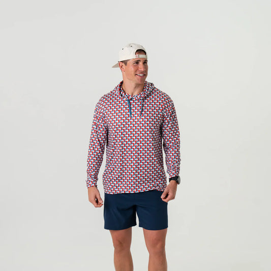 Burlebo Performance Hoodie - Texas Flag