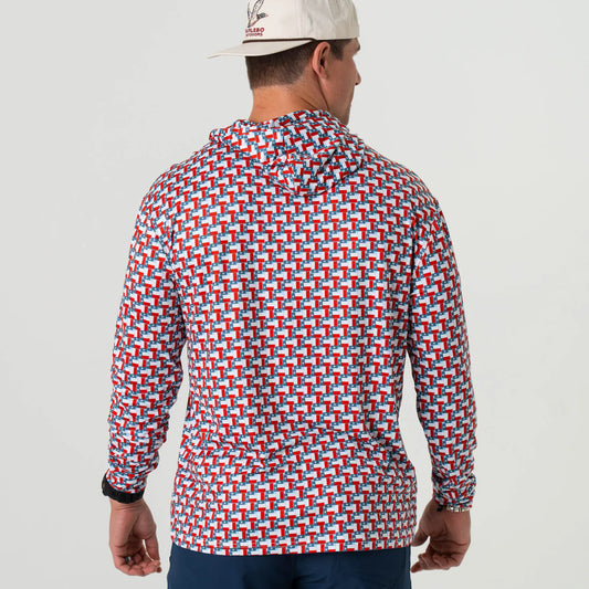 Burlebo Performance Hoodie - Texas Flag