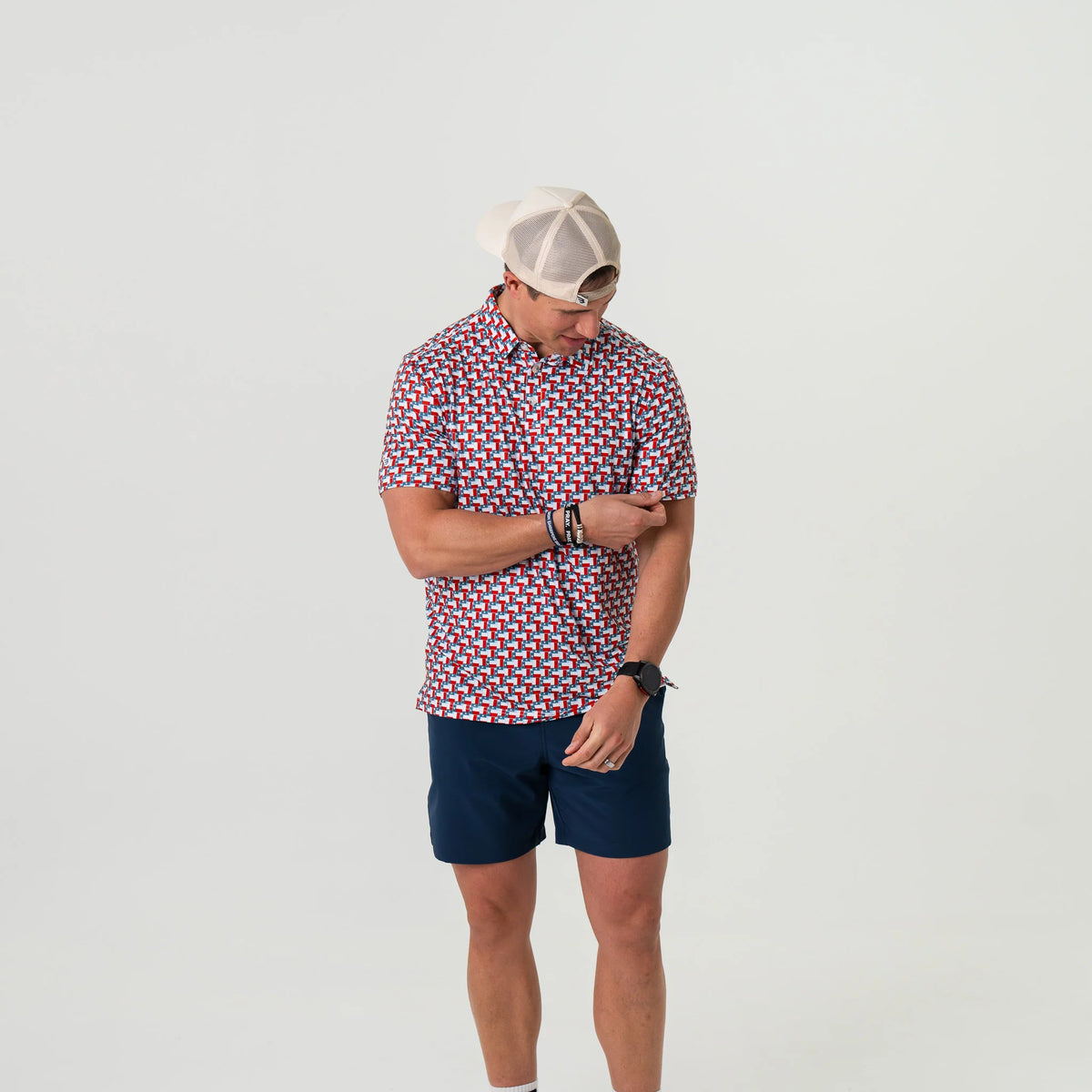 Burlebo Performance Polo - Texas Flag
