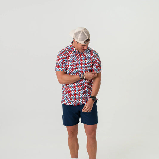 Burlebo Performance Polo - Texas Flag