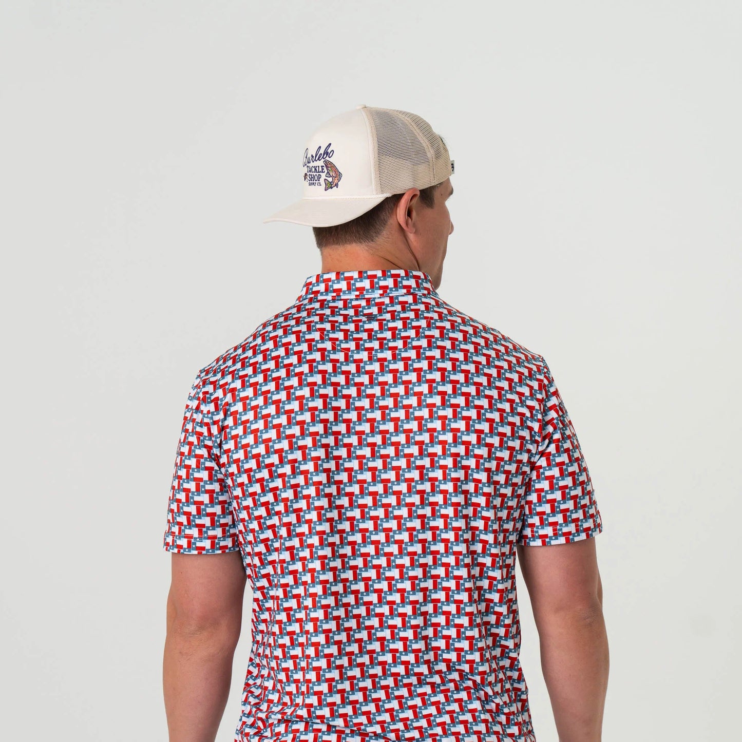 Burlebo Performance Polo - Texas Flag