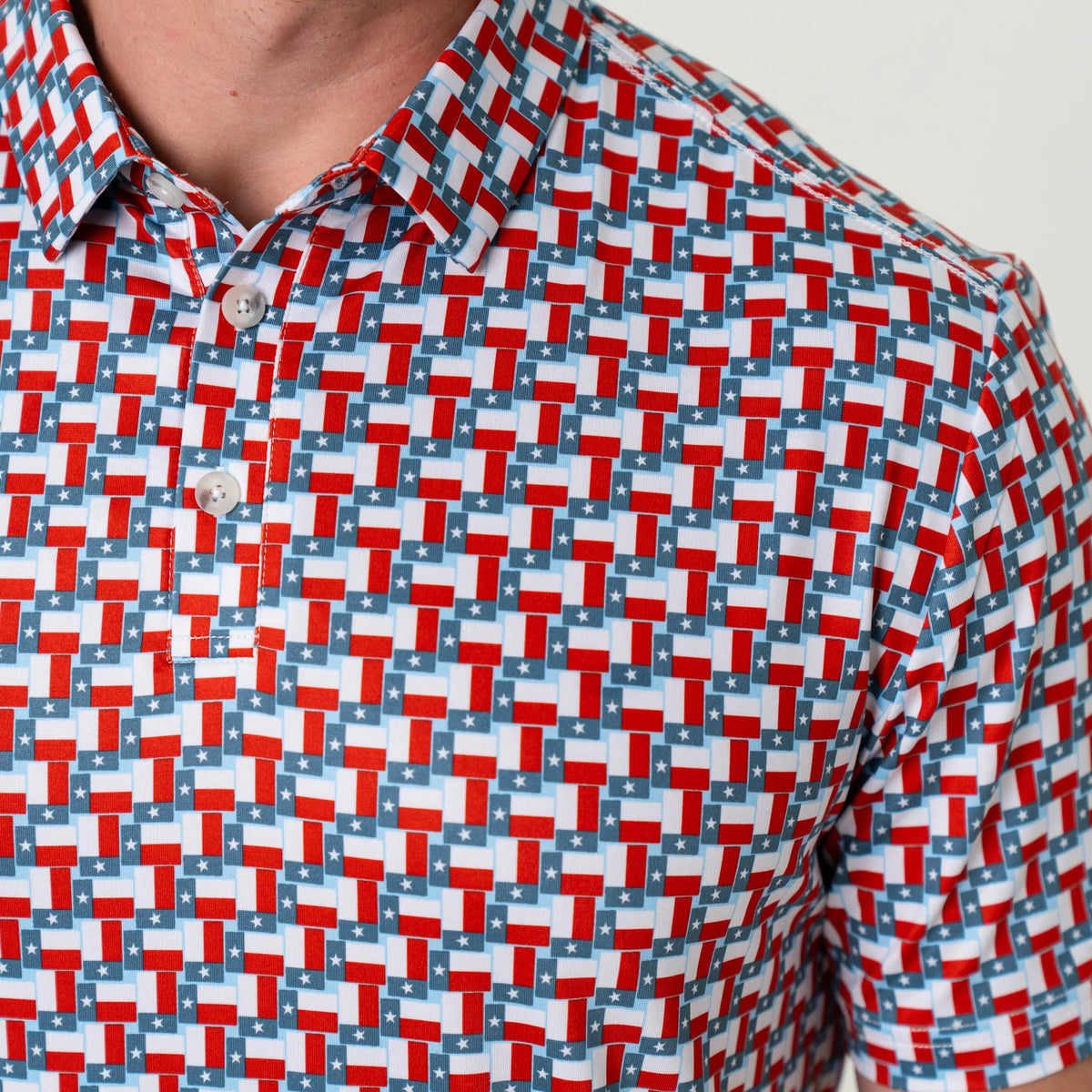 Burlebo Performance Polo - Texas Flag