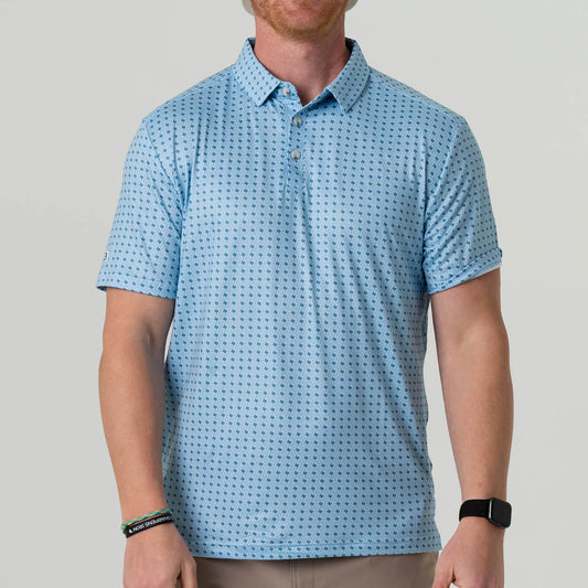 Burlebo Performance Polo - TEXAS LIGHT BLUE