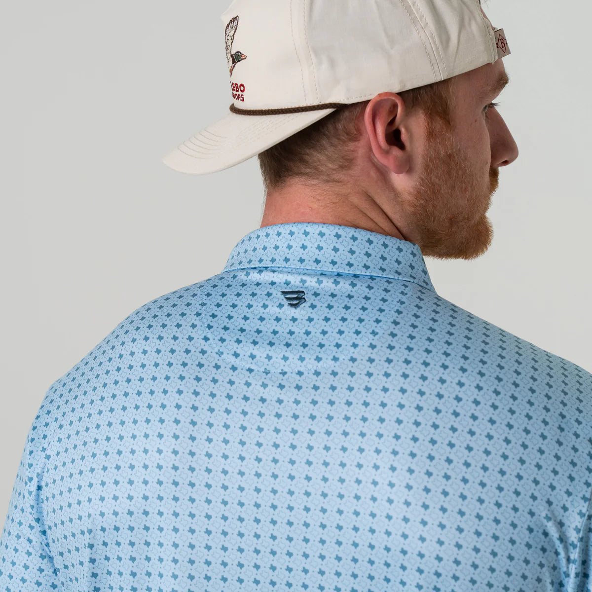 Burlebo Performance Polo - TEXAS LIGHT BLUE