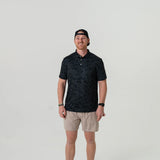 Burlebo PERFORMANCE POLO - BLACK CAMO