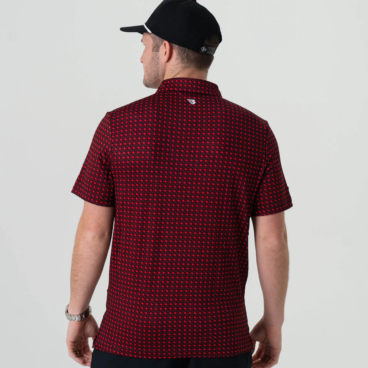 Burlebo Performance Polo - Texas Black & Red