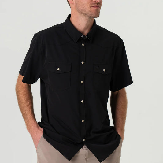 Burlebo Performance Western Shirt - Black