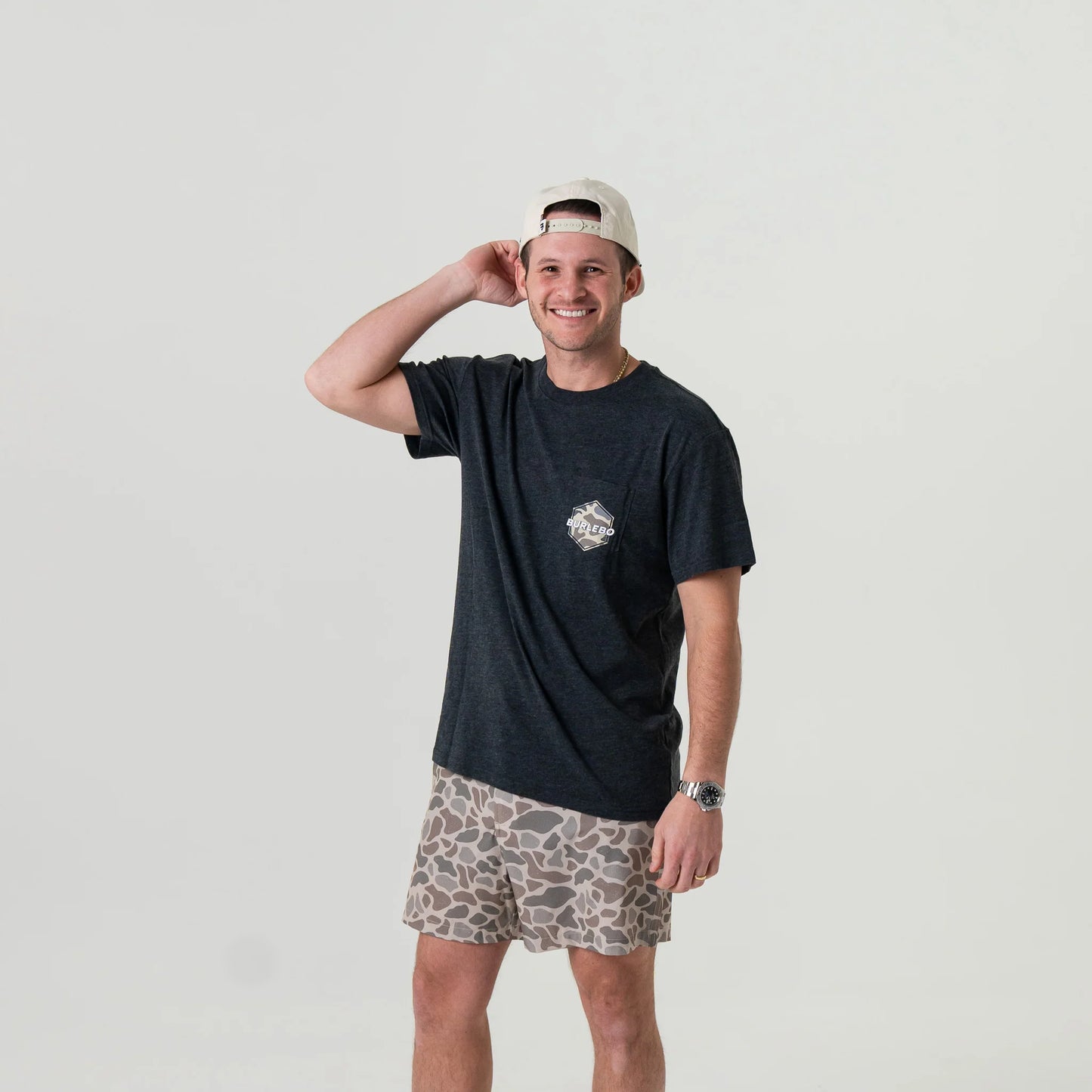 Burlebo Short Sleeve Rad Dad Tee - Heather Black