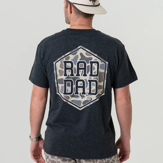 Burlebo Short Sleeve Rad Dad Tee - Heather Black