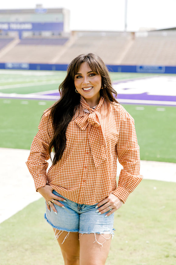 THE SADIE BURNT ORANGE TOP