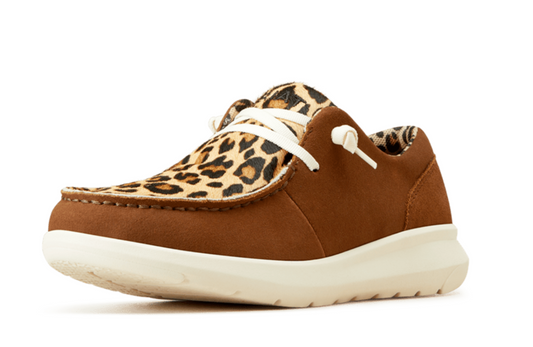 ARIAT WOMEN'S HILO GINGER SPICE/LEOPARD HAIR ON
