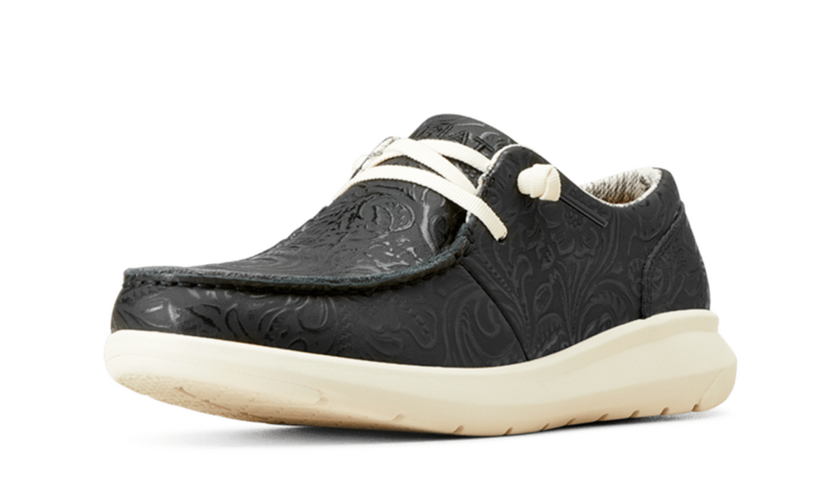 ARIAT WOMEN'S HILO BLACK FLORAL EMBOSS