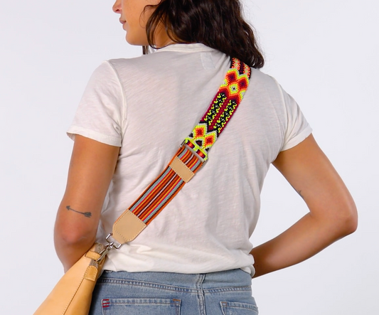 CONSUELA SUNRISE WOVEN CROSSBODY STRAP