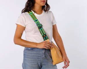 CONSUELA KIWI CROSSBODY WOVEN STRAP