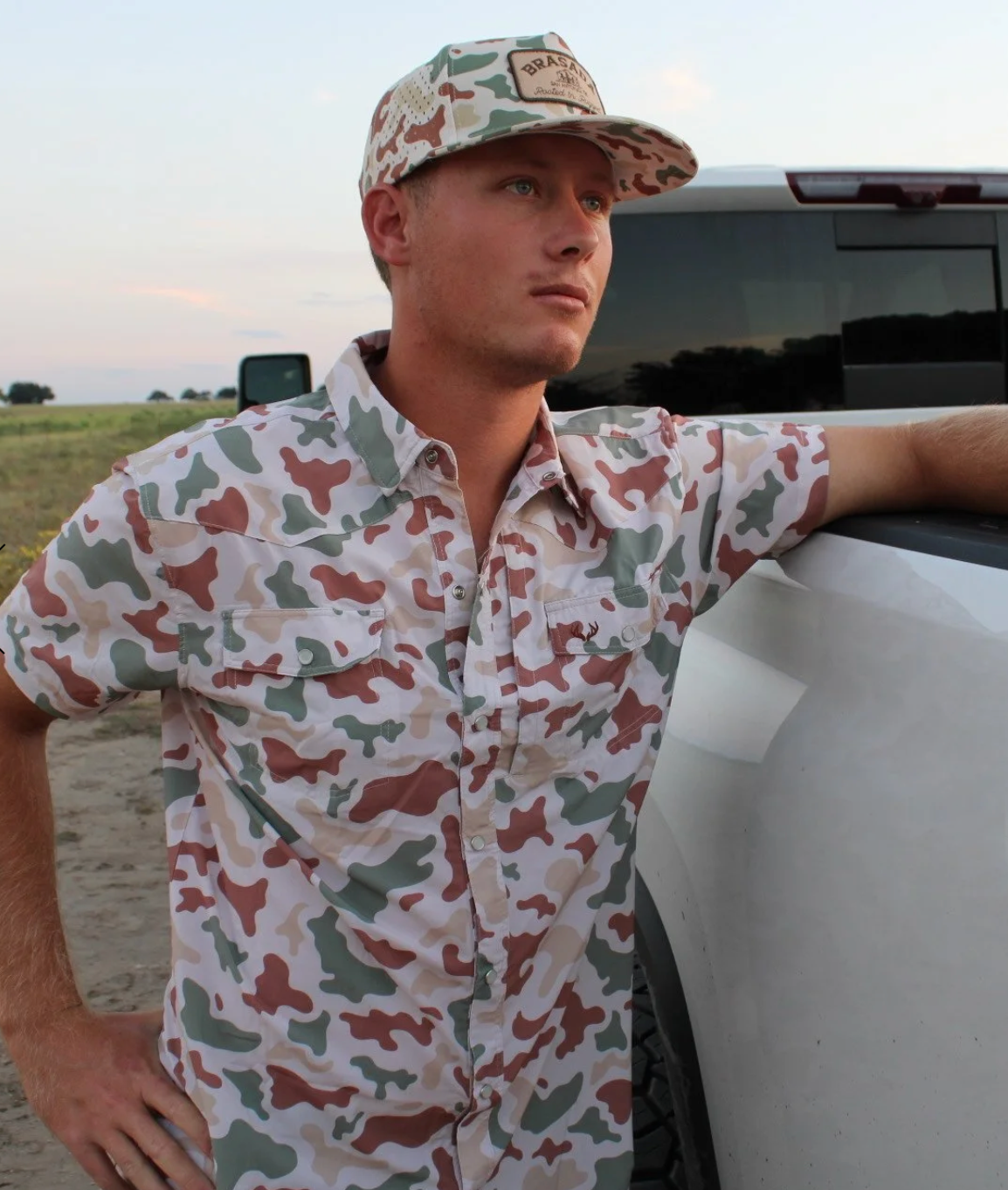 BRASADA CAMO PEARL SNAP